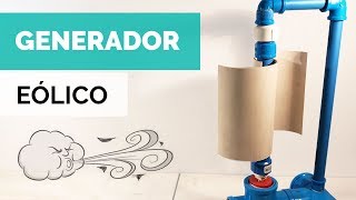 GENERADOR EÓLICO VERTICAL CASERO 💨  Tutorial  Paso Sustentable [upl. by Enytsirk]