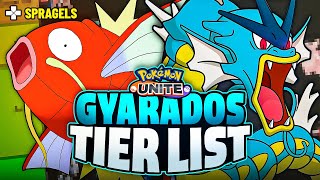 NEW Gyarados Pokemon Unite Tier List [upl. by Ahsinor]