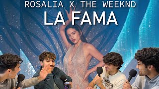 ROSALÍA ft The Weeknd  LA FAMA Official Video REACTION [upl. by Reinaldos]