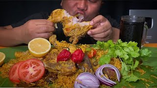 HOW I COOKED CHICKEN BIRYANI🍗😂  MUKBANG😋 WITH 3KING CHILLIES🌶️🔥 [upl. by Marpet424]