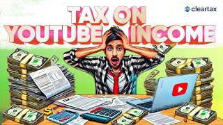 Income Tax on Youtube Income Tax on Youtuber Earnings in India  Income Tax [upl. by Kciv]