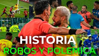 Colombia vs Brasil 🇨🇴🇧🇷  Polémicas Históricas ⚽🔥  Rivalidad y Controversias 📜 [upl. by Sevein]