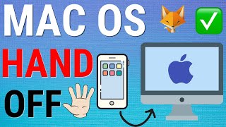 How To Enable amp Disable Handoff On MacBook amp Mac [upl. by Rialb]