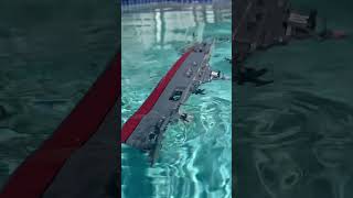 shorts USS YORKTOWN SINKS Visit ourdogzippy for custom sinking model action videos [upl. by Carolle]