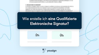 Wie erstelle ich eine Qualifizierte Elektronische Signatur [upl. by Gamali341]