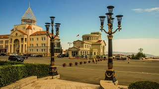 Stepanakert capital of Nagorno Karabakh Renaissance square [upl. by Sharyl]