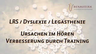 LRS Förderung  LRS  Legasthenie  Dyslexie  Ursachen im Hören und Verbesserung durch Training [upl. by Madlen]