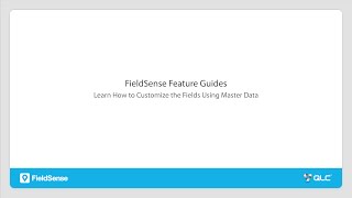 How to Use Master Data in FieldSense Custom Forms [upl. by Aicena669]