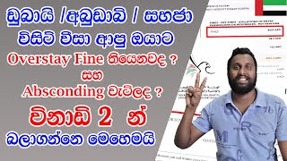 How to Check UAE Dubai Visa Fines and Absconding In Sinhala I 2024 I විනාඩි 2 න් බලාගන්න dubaivisa [upl. by Jacinta]