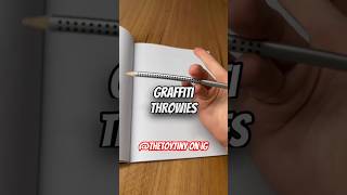 GRAFFITI THROWIE TUTORIAL FOR BEGINNERS 👀 graffiti graffitiart shorts [upl. by Bobette946]