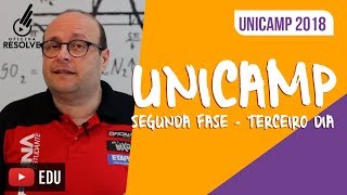 COMENTÁRIO UNICAMP 2018  Segunda Fase  Terceiro Dia [upl. by Compte670]