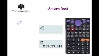 Square Root  Corbettmaths [upl. by Ardin]