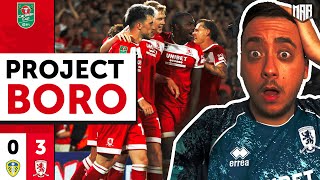 ABSOLUTELY SENSATIONAL PERFORMANCE FROM BORO  Leeds United 03 Middlesbrough  Project Boro 69 [upl. by Mckenzie]