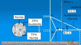 Slow Cooling of Hypoeutectoid Steels animation by OcS www octavesim com YouTube YouTube [upl. by Lemcke]