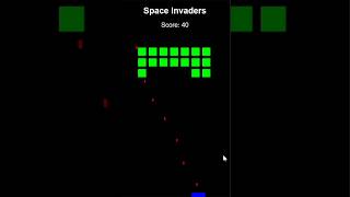 Space invaders game using html css bootstrap and javascript viralnow shorts freesourcecode html [upl. by Vories800]