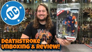 Deathstroke DC Page Puncher McFarlane Toys Unboxing amp Review [upl. by Kalam808]