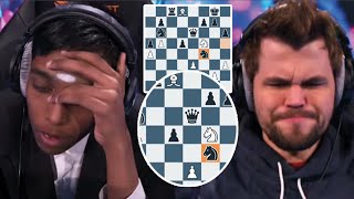 Magnus Carlsen Beats Praggnanandhaa After the Big Blunder by 16Year Old Chess Prodigy [upl. by Horgan249]