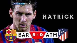 Barcelona vs Atletico Madrid 50  Hatrick by Messi  Extended goals and highlights UCL 2011 [upl. by Veradia]