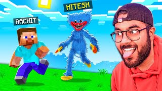 HUGGY WUGGY in MINECRAFT 🤣  Trolling theRachitroo 🤣  Hitesh KS [upl. by Lletram]