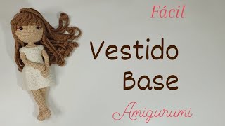 VESTIDO DA BONECA MELISSA  Amigurumi [upl. by Ailimat]