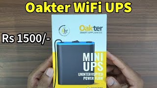 Oakter Wifi UPS Unboxing and Review 2024 [upl. by Nollek]