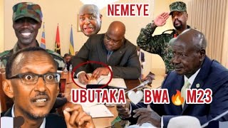 BYIZA CYANE IMBERE YA MUSEVENI NA PKAGAME TSHISEKEDI YEMEYE GUHA M23 UBUTAKA NGIYI INKURU NZIZA AKA [upl. by Dronel]