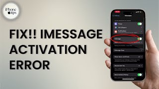 How To Fix IMESSAGE Activation Error IOS 17 2024 [upl. by Ayomat37]