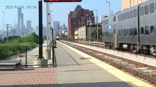 Metra Run 703 express through 35th Street [upl. by Arrej571]