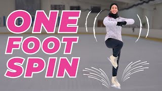 StepByStep Guide to Learning a One Foot Spin  Figure Skating [upl. by Enelyw]