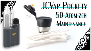 JCVap Pockety  How To Disassemble Clean and Rebuild the 5D Atomizer [upl. by Barbur975]