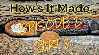 Building a Tooled Leather Rifle Sling Start to Finish Part 2 [upl. by Icyaj574]