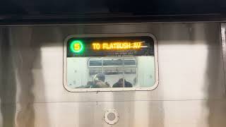 New LED Displays on R142 5 Train at Atlantic Avenue  Barclays Center [upl. by Lledyr]