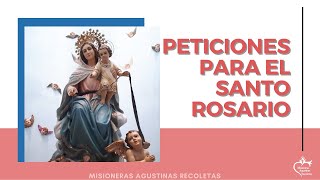 PETICIONES PARA EL SANTO ROSARIO EN EL MES MISIONERO [upl. by Senn]