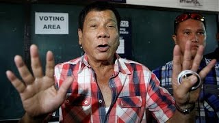 Philippine Election Duterte Headed for Victory [upl. by Mandle]