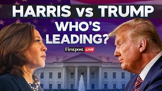 US Election 2024 LIVE Polls Tighten as Trump amp Harris Target Swing States  Trump vs Harris [upl. by Nilpik]