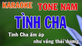 Tình Cha Karaoke Tone Nam Nhạc Sống  Phối Mới Dễ Hát  Nhật Nguyễn [upl. by Kendal]