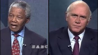 De Klerk Mandela preelection debate rebroadcast 14 April 2019 [upl. by Leverett]