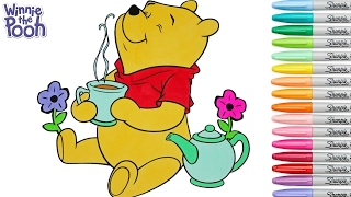 Disney Coloring Book Winnie the Pooh Rainbow Splash rscb Colouring Pages [upl. by Elletsyrk]