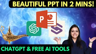 How to make PPT using ChatGPT amp Free AI Tools on mobile phone amp PC  Slidesgo  Ritika AI [upl. by Elmer]