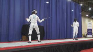 Summer Nationals Championship 2009 Junior Womens Epee Final Bout Period 3  Nusz  BrandfieldHarvey [upl. by Placia]