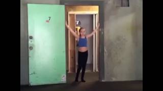 Maddie Ziegler rehearsing for the Chandelier Music Video [upl. by Rriocard]