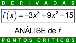 CÁLCULO 🔆 PONTOS CRÍTICOS ➕ MÁXIMOS e MÍNIMOS derivadas exercícios cálculo1 [upl. by Gabrielle189]