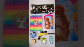 Beautiful multicolor stationary items backtoschool shortvideo stationary asmr schoolstationary [upl. by Akinas]