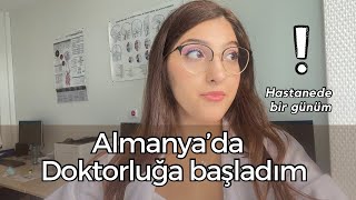 HASTANEDE BİR GÜNÜM☠️ Almanya’da İntörn doktorluk Türkiye’den çok farklı mı⚠️ Vlog🩺 [upl. by Youngman58]