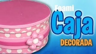 Como decorar caja con foami y cinta  How to decorate box with foam and duck tape [upl. by Won]