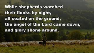 While shepherds watched their flocks by night Lyric video StF 221 [upl. by Sass]