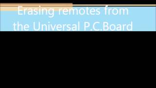 DACE Programming and Erasing DACE remotes from the Universal Control Board [upl. by Volnay]