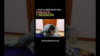 1Year Long Lower Back Pain  Chiropractic Adjustment drasimjitswain drasimjitchiropractor odisha [upl. by Ylimme]