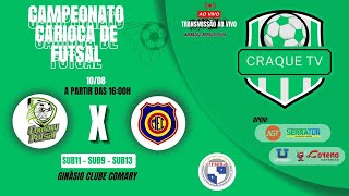 CAMPEONATO CARIOCA DE FUTSAL 2024 ao vivo  COMARY X MADUREIRA  Sub 9 11 13 [upl. by Corina488]