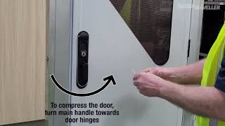 Tips amp Tricks To Operate The Aussie Traveller Caravan Door [upl. by Onilecram]